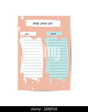 Weekly planner template and to do list with different cute cats Stock ...
