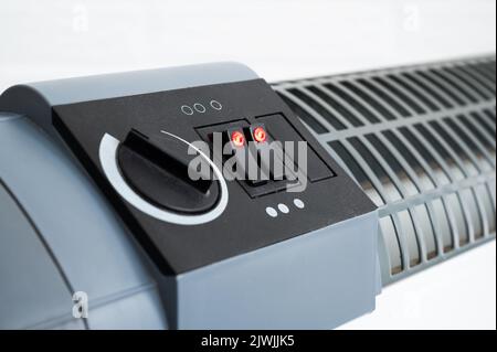 Electric convection heater - heating with electric power Stock Photo