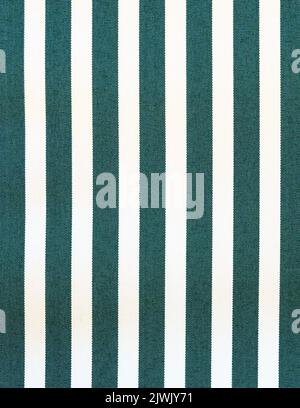 Green and white striped woven pattern Stock Photo