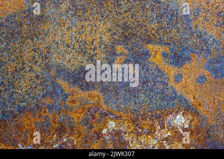 Rust metal background. Rusty texture old iron steel surface plate. Grunge, aged, corrosion material backdrop. High quality photo Stock Photo