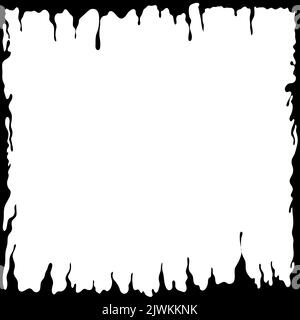 Happy halloween theme frame element. Vector illustration. Stock Vector