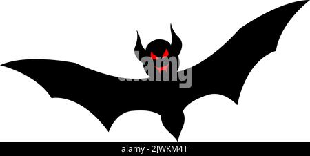 Happy halloween theme bat element. Vector illustration. Stock Vector