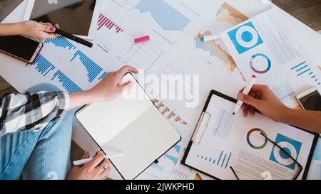 millennials business analysis strategy planning Stock Photo