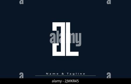 Alphabet letters Initials Monogram logo JL , LJ Stock Vector