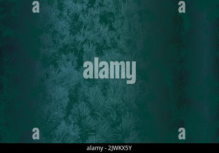Luxury green metal gradient background with distressed closeup pine cones and needles texture. Vector illustration Stock Vector
