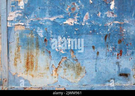 Grunge blue metal rusty background. Industrial metal rusty texture. Old steel background. Stock Photo
