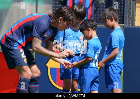 Barcelona, Spain . 6th September 2022;  Ciutat Esportiva Joan Gamper, Barcelona, Spain: La Liga football, Hector Ballerin new FC Barcelona player Credit: Joma/Alamy Live News Stock Photo