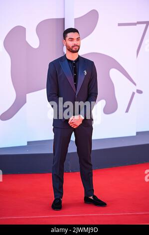 Venice, Italy. 05th Sep, 2022. Jean-Rege Page attends 'The Banshees Of Inisherin' red carpet at the 79th Venice International Film Festival on September 05, 2022 in Venice, Italy. Credit: Independent Photo Agency/Alamy Live News Stock Photo