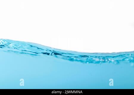 The surface of the water splash isoleted on white background for ...