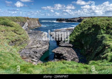 Bridges of Ross landscape view in County Clare of western Ireland Stock Photo