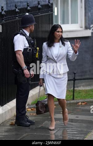 Attorney General Suella Braverman arriving for a meeting with the new Prime Minister Liz Truss at Downing Street, London. Picture date: Tuesday September 6, 2022. Stock Photo