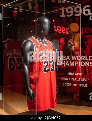 Michael Jordan 1998 'The Last Dance' Chicago Bulls Signed & Game Worn Jersey, Matched to 2 Games, VICTORIAM, PART II, 2023
