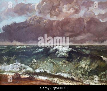 The Wave, Gustave Courbet, 1879, Alte Nationalgalerie, Berlin, Germany, Europe Stock Photo