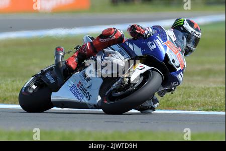 Jorge Lorenzo ESP of Yamaha Factory Racing during qualifying of