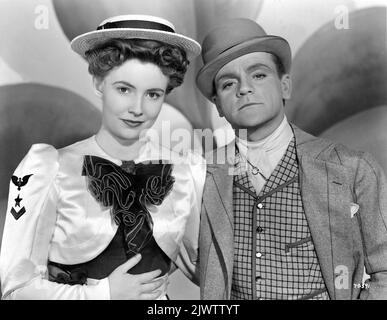 JOAN LESLIE as Mary Cohan and JAMES CAGNEY as George M. Cohan in YANKEE DOODLE DANDY 1942 director MICHAEL CURTIZ associate producer William Cagney Warner Bros. Stock Photo