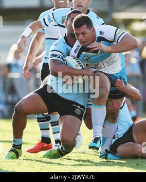 Greg Bird of the Gold Coast Titans in action during their round 25 NRL game  against the Penrith Panthers at Cbus Super Stadium on the Gold Coast,  Saturday, Aug. 27, 2016. (AAP