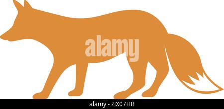 Fox icon logo design illustration template Stock Vector