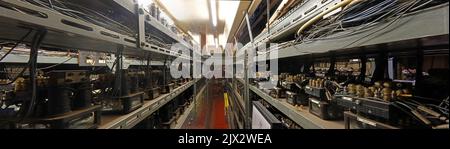 Crewe North junction, Signal Box, Relay Room, Vernon way, Cheshire, England, UK, CW1 2DB Stock Photo