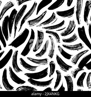Hand drawn seamless texture with dashed lines. Stock Vector