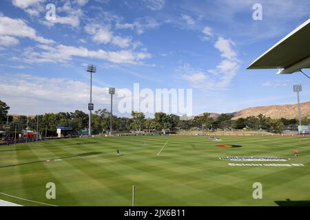 A general view of GIO Traeger Park ahead of the Round 10 AFL match