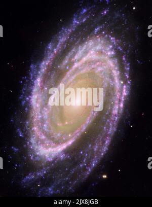 Galaxy, sky and nasa space technology science with stars, dust and star cluster of universe in infinity in the sky. Nebula light, solar system and Stock Photo