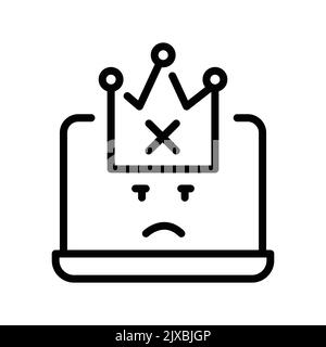 Discredit olor line icon. Pictogram for web page, mobile app, promo. UI ...