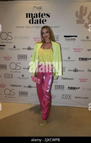 Christine Evers aka vogueuplikethis beim Mates Date Influencer Event auf der Berlin Fashion Week Spring/Summer 2023 in der Berliner Freiheit. Berlin, Stock Photo