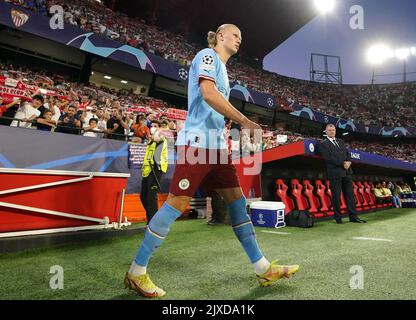 Manchester City's Erling Haaland ahead of the Emirates FA Cup fifth ...