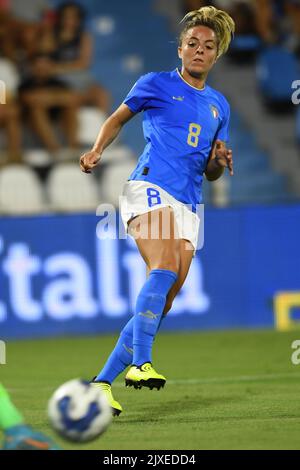 Martina Rosucci (Italy) during the Fifa 'Womens World Cup 2023 qualifying round' match between Italy Women 2-0 Romania Women at Paolo Mazza Stadium on September 6, 2022 in Ferrara, Italy. Credit: Maurizio Borsari/AFLO/Alamy Live News Stock Photo