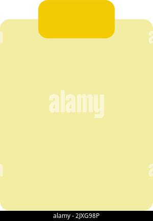 Blank tablet flat color ui icon Stock Vector