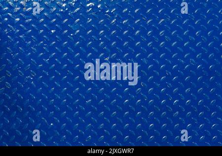 Abstract background pattern on metal. Blue metallic patterned background Stock Photo