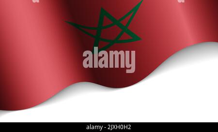 EPS10 Vector Patriotic heart with flag of Morocco. An element of impact for the use you want to make of it. Stock Vector