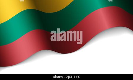 EPS10 Vector Patriotic heart with flag of Lithuania. An element of impact for the use you want to make of it. Stock Vector