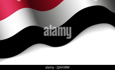 EPS10 Vector Patriotic heart with flag of Yemen. An element of impact for the use you want to make of it. Stock Vector