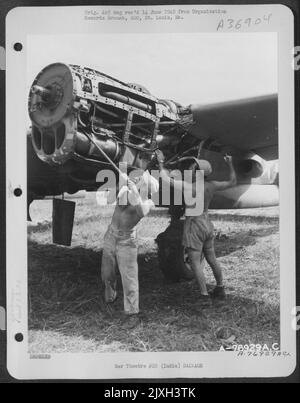 Aircraft Salvage Operations Of The Eastern India Air Depot At Panagarh, India. Stock Photo