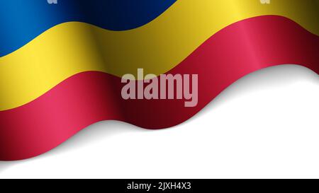 EPS10 Vector Patriotic heart with flag of Romania. An element of impact for the use you want to make of it. Stock Vector