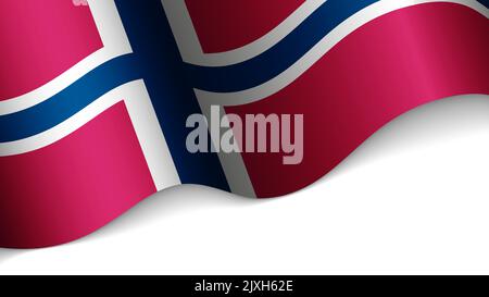 EPS10 Vector Patriotic heart with flag of Norway. An element of impact for the use you want to make of it. Stock Vector