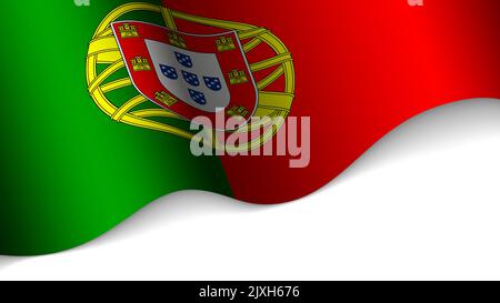 EPS10 Vector Patriotic heart with flag of Portugal. An element of impact for the use you want to make of it. Stock Vector