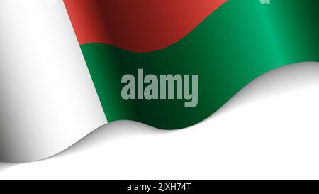 EPS10 Vector Patriotic heart with flag of Madagascar. An element of impact for the use you want to make of it. Stock Vector