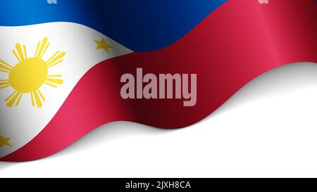 EPS10 Vector Patriotic heart with flag of Philippines. An element of impact for the use you want to make of it. Stock Vector