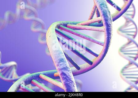High resolution render of DNA double helix Stock Photo - Alamy