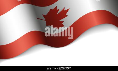 EPS10 Vector Patriotic heart with flag of Canada. An element of impact for the use you want to make of it. Stock Vector