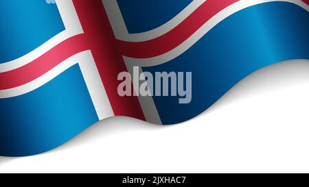 EPS10 Vector Patriotic heart with flag of Iceland. An element of impact for the use you want to make of it. Stock Vector