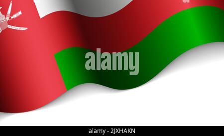 EPS10 Vector Patriotic heart with flag of Oman. An element of impact for the use you want to make of it. Stock Vector