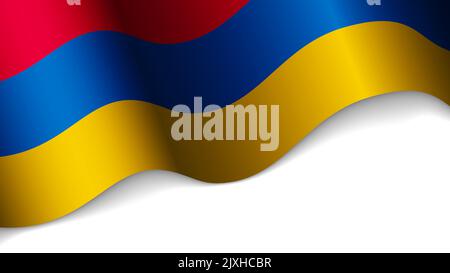 EPS10 Vector Patriotic heart with flag of Armenia. An element of impact for the use you want to make of it. Stock Vector