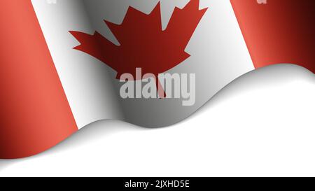 EPS10 Vector Patriotic heart with flag of Canada. An element of impact for the use you want to make of it. Stock Vector