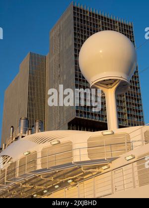 Running tracks are my secret weapon and favoured shooting venue when on board cruise liners. Not only do they help in the fight against lashings of ov Stock Photo