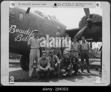 Front Of A 380th Bomb Group Consolidated B-24 Liberator Military Plane ...