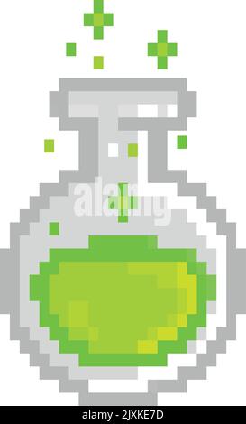 chemical bottle pixel art Stock Vector Image & Art - Alamy