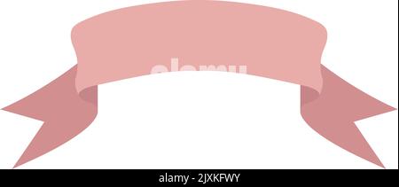 Decorative caption banner. Red flag ribbon element Stock Vector Image ...